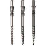 Mission Darts Sniper Points | Lunar FS | Steel Tip Replacement Points | 32mm | Silver (X2663)