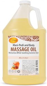 SPA REDI - Massage Oil, Milk and Honey,128 Oz - Professional Pedicure, Manicure, Full Body Massage Therapy, Made with Almond Oil, Cotton Seed Oil, Sunflower Oil, Avocado Oil, Essential Oils, Vitamin E