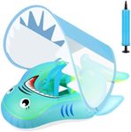 BEBOAN Baby Inflatable Seat Swimming Pool Float with UPF50+ Sun Canopy, Toddler Swim Ring with Anti-Flip Tail for 3-36 Months/1-3 years Babys Infant Toddlers