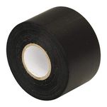 Gocableties Black Wide Electrical Tape, 50mm x 33m, 2" Strong Self-Adhesive PVC Insulation Tape for Insulating, Repairing and Protecting Electrical Wires, 1 Roll