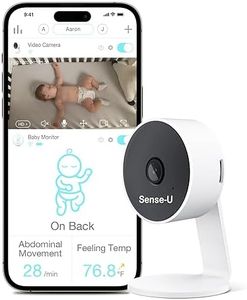 Sense-U HD Video Baby Monitor Camera, Background Audio, Night Vision, 2-Way Talk, 1080P HD, Person/Cry/Motion Detection, No Monthly Fee(Compatible Smart Baby Monitor)