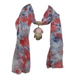 Devil Stylish Fashionable Pendant Scarf Necklace Stole Dupatta Stoles Muffler Wrap Scarves for Women and Girls (Sea Green)