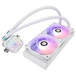 Thermalright AQUA ELITE 240 White V3 Liquid CPU Cooler, 240 Cooling Row Size, 2 x 120mm PWM Fans, S-FDB Bearings,for AMD/AM4/AM5, INTEL LGA1150/1151/1155/1156/1200/2011/1700,Desktop CPU Cooler AIO