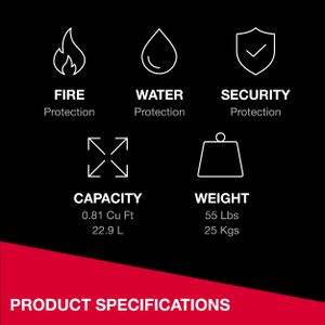 SentrySafe Fireproof Waterproof Safe – Secure Home Storage