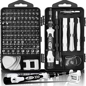 VOLTGY- 120 en 1 - Destornilladores Precisión - Juego Multipuntas Profesionales. Kit Reparación Móviles, Portátil, Cámara, Reloj, etc.