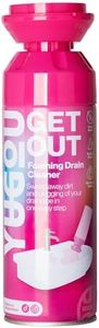 Yugou GET OUT Foaming Drain Cleaner 450ml - Expanding Drain Foam Cleaner for Sink - Wash Away Dirt & Odour - No Chlorine - Clean & Deodorise - Easy to Use - Refreshing Scent - Use Up to 4 Times