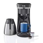 Mr. Coffee Coffee Maker, Programmable Coffee Machine for Single Serve or Carafe Coffee, 10 Cups, Black