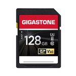 【UHS-II SD Card】 Gigastone SD Card 128GB V60 U3 SDXC Memory Card High Speed Read up to 250MB/s 4K UHD Video for DSLR Compatible with Canon Nikon Sony Pentax Kodak Olympus Panasonic Digital Camera