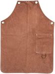 Angus Stoke Eric Leather Apron - Full Leather Barbecue Apron - BBQ Apron Leather Cooking Apron - XXL / XXXL