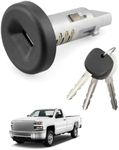 Hulyxayfave 924-796 Ignition Lock Cylinder with Keys Fit for 2007-2014 Chevy Chevrolet Silverado Express GMC Sierra Yukon Cadillac Escalade Buick Some Models, Replacement 15919460, No Chip