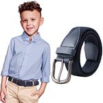 WELROG Kids Elastic Belt for Boys - Stretch Belt for Boys and Girls No Hole Belt for Kids Age 4-12 Sports Belt for Youth