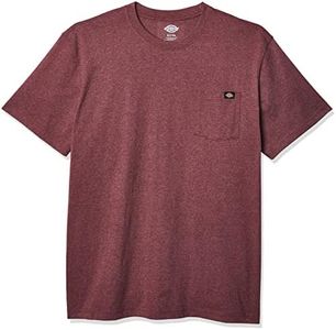 dickies Men's Heavyweight Crew Neck Short Sleeve Tee, Chocolate Brown, 3X-Large Big