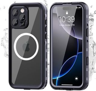 Hertekdo for iPhone 16 Pro Max Case,IP68 Waterproof Case for iPhone 16 Pro Max,Full Body Protection Compatible with iPhone 16 Pro Max Case MagSafe,Lens and Drop Protection,Impact Resistant TPU+PC Case