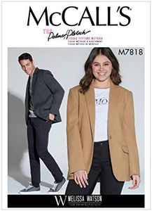 McCall's 7818 Unisex Jacket Sewing Pattern, Size S-M-L