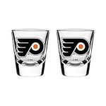 NHL Philadelphia Flyers Shot Glass, 2-Pack