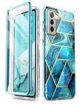 i-Blason Cosmo Case for Samsung Galaxy S22 Plus (2022), Slim Stylish Protective Bumper Case with Built-in Screen Protector Ocean