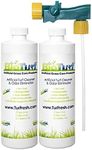 BioTurf BioS+ Artificial Turf Pet Odor Eliminator Concentrate 2 Pack; Organic, Non-Toxic, Eco-Friendly Enzyme Cleaner; Outdoor Use, Two 32 oz Bottles with BioSiphon Sprayer