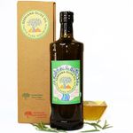 750ml Serriana Premium Extra Virgin Olive Oil - pure, golden, buttery olive oil from Spanish national park Mediterranean mountains. Artisan. Sustainable. Beautiful dark glass bottle.