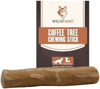 Wildfang®Coffee Wood Dog Chew Large-Natural Wood Stick for Dogs, Wood Dog Chew Toy, Wood Dog Bone, Wood Chew Toy for Dogs, Dog Wood Chew Stick, Coffee Bone for Dogs Muscle Training Wood Chews Dogs (L)
