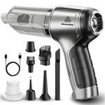 Autofy 4-in-1 Vacuum Cleaner for Home & Car - Cordless Handheld Vacuum, Blower, Inflator & Sealer 12000PA Powerful Suction - 6000mAh - BLDC Motor - 6 Attachments - HEPA Filter - 2 Year Warranty