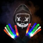 JIGUOOR LED Mask Halloween, LED Pur