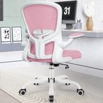 FelixKing Office Chair, Ergonomic Desk Chairs with Wheels Home Mesh Chair Adjustable Lumbar Support and Height, Ergo Chair for Working Gaming Use (Pink)