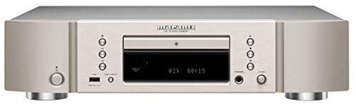 Marantz CD6007 HiFi CD Player, CD Player with CD and CD-R/RW Playback, USB, D/A Converter, Headphone Amplifier with HDAM-SA2, Gold-Plated Outputs, Silver