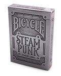 Bicycle Silver Steampunk Poker Size Standard Index Playing Cards