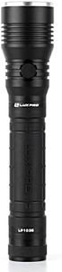 LUXPRO Bright 600 Lumen LED Handheld Flashlight - Features Patented TackGrip and Aircraft-Grade Aluminum - Camping Accessories with IPX4 Water-Resistant Rating - Batteries Included