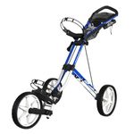 Sun Mountain Golf Speed Cart V1R 3 Wheel Pursh Cart - White Blue