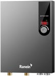 Ranein Electric Tankless Water Heater, 27kW 240V on Demand Instant Endless Water Heater with LED Temperature Display for Residential Whole House Shower, Space Saving
