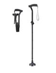 Medline TriGlide Folding Cane, Black