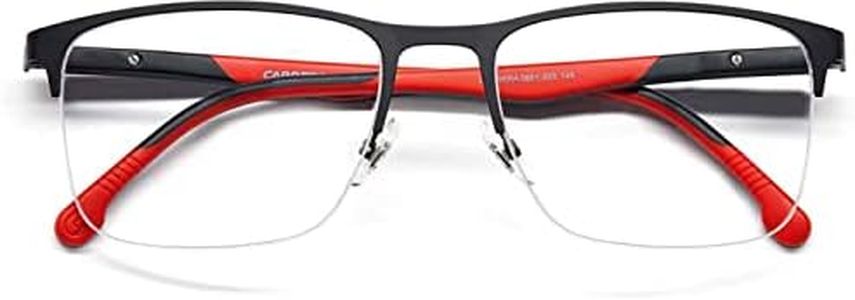 Carrera Men's 8861 Rectangular Prescription Eyewear Frames, Matte Black, 56mm, 19mm