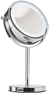 Southern Homewares LED Light Magnifying Dual-Sided Vanity Mirror - Makeup/Cosmetic Mirror for Bedroom and Bathroom