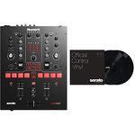 Numark Scratch Two-Channel DJ Scratch Mixer for Serato DJ Pro | Serato Performance Series Official Control Vinyl (Pair) Black