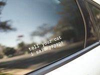 mail Tell Your Cat I Said Pspsps Car Vinyl Decal Sticker,5” Wide