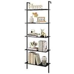 Tajsoon 5 Tier Ladder Shelf Bookshe