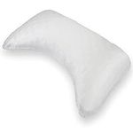 Honeydew Organic Silk Side Pillow Curved Pillowcase - The Ultimate Luxury Pillowcase to Reduce Wrinkles and Improve Skin and Hair Health - King Size (Powdered Sugar White)