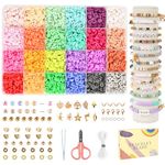 Satmarhz 6600Pcs Bracelet Making Kit for Girls, Jewellery Making Kit for Kids DIY Dead Set Making, Toys for Girls Age 6-12 Years Old