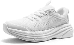 NORTIV 8 Women's Road Running Tennis Shoes FlexLife Comfortable Walking Shoes Athletic Workout Gym Cross Trainer Sneakers,Size 9.5,White,SNRR241W