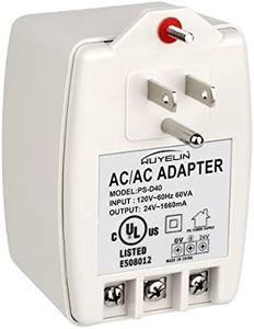 24VAC 40VA Plug in Transformer,Doorbell Transformer Compatible with All of Doorbell，Nest, Ecobee, Sensi and Honeywell Thermostat