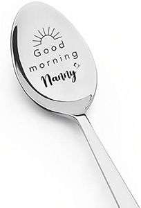 Good Morning Nanny Spoons Gift for Grandma Nana Gifts for Mothers Day Birthday Gift for Nana Grandmother Tea Coffee Spoon for Grandma Nanny Gifts from Grandchildren Grandkids