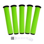 5 Packs Washable Dirt Bin Stick Filter for Gtech AirRam MK2 & Air Ram MK2 K9 Cordless Vacuum Cleaner Filters (Long-MK2 K9 Cordless Vacuum Cleaner Filters)