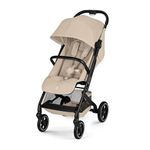 CYBEX Gold BEEZY Pushchair with Ergonomic Reclining Position, from Birth to Approx. 4 Years (max. 22 kg), Compact fold, one-Hand Harness System, Almond Beige