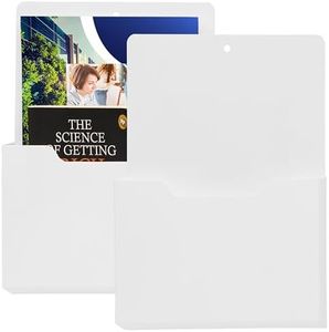 BELLE VOUS 2 Porta Documenti - Organizer Scrivania Magnetici - Portariviste da Parete - Espositore per Fogli A4 - Schedario per Listini e Riviste - Portadocumenti Ufficio - Bianco