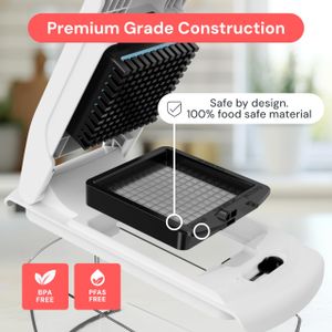 12-in-1 Vegetable Chopper – White Multi-Function Food Dicer