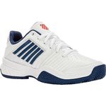 K-Swiss Men's Court Express Hb Tennis Shoe, White Blue Opal Lollipop, 8 UK