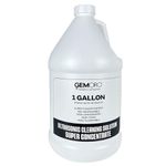GemOro Jewelry Cleaner Solution Concentrate | for Ultrasonic Machines | Professional Performance Cleans Rings Watches Glasses Earrings (1 Gallon)