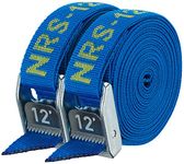 NRS 1" Heavy Duty Tie Down Strap 2 Pack-IconicBlue-12ft