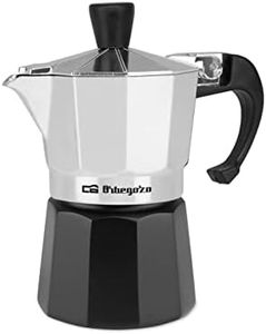 Orbegozo KFM 130 – Cafetera italiana de aluminio, 1 taza de capacidad, negro y silver